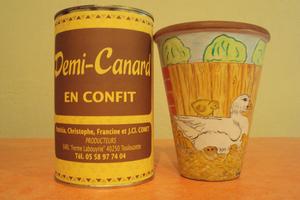 Demi canard en confit